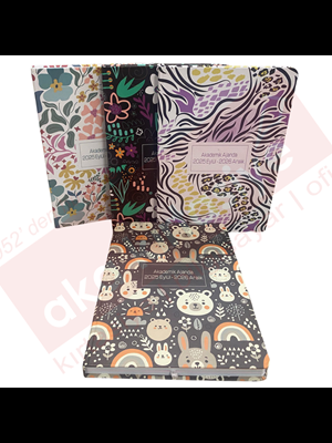 Lizy 17x24 Kuşe Kapak Akademik Ajanda Ajakd (2025-2026)