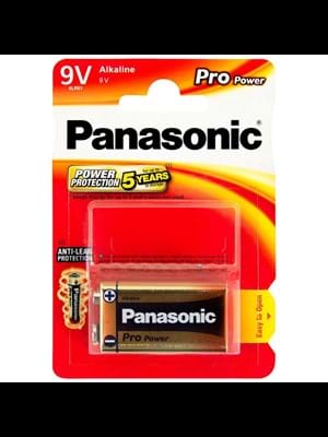 Panasonıc Pro Power 9 Volt Alkalin Pil