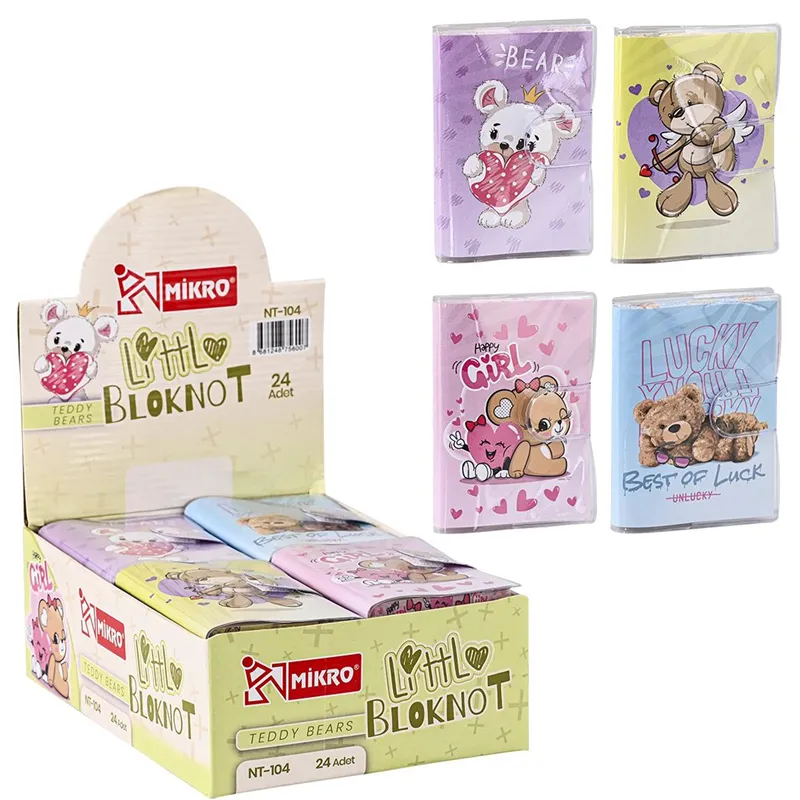 MİKRO A7 CIRTLI NOT DEFTERİ CUTE BEARS NT-104