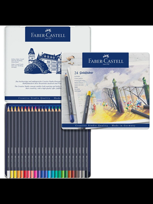 Faber Castell Goldfaber Boya Kalemi Metal Kutu 24 Lü 114724