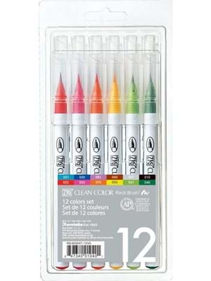 Zig Clean Color Real Brush Callıgraphy Kalemi 12"li Rb-6000at