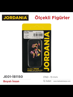 Jordania 1\150 13 Mm Boyalı İnsan 12"li İb1150