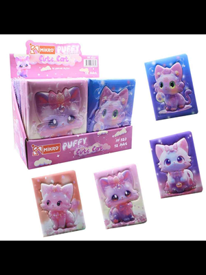 Mikro 13x18 Puffy Not Defteri 96 Yp Cute Cat Pf-120