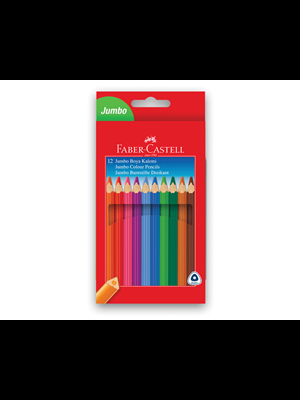 Faber Castell Jumbo Üçgen Kuruboya Kalemi 12"li 5171116615