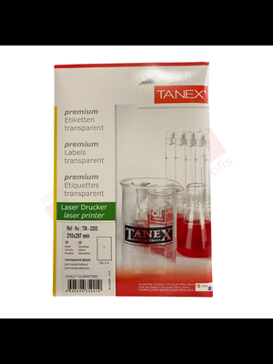 Tanex 210x297 Mm Şeffaf Laser Etiket Tw-2000