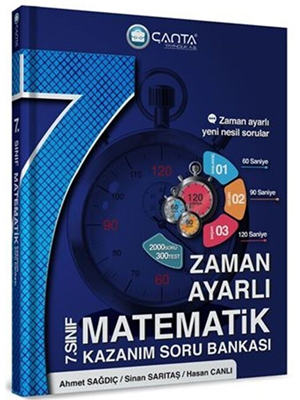 Çanta Yay.-7.sınıf Matematik Zaman Ayarlı Kazanım Odaklı Soru Bankası 2223