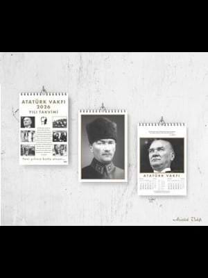 ATATÜRK VAKFI SPİRALLİ AYLIK DUVAR TAKVİMİ 2026