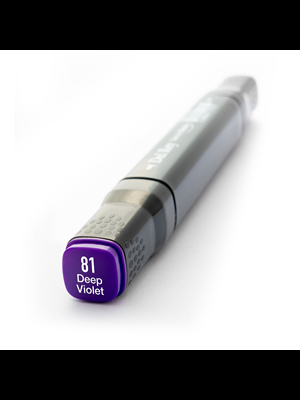 Del Rey Twin Çift Uçlu Marker Kalem P81 Deep Violet
