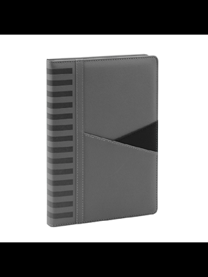 Promiks 17x24 Termo Deri Günlük Çizgili Ajanda Gri Aj52280 (2026)