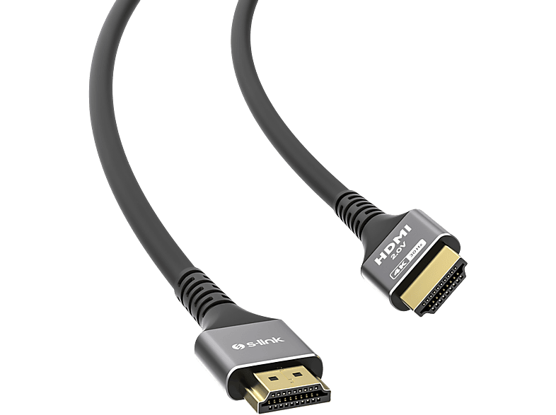 S-LİNK SLX-HD4K20 19+1 HDMİ TO HDMİ 20 METRE METAL V2.0 4K 30 HZ HDMİ KABLO