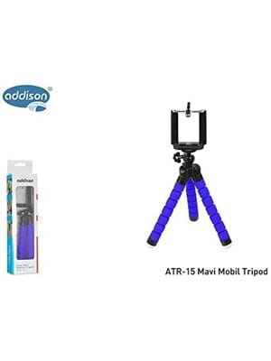 Addison Atr-15 Mobil Telefon Tripod Mavi