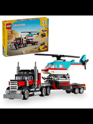 Lego Creator Helikopterli Açık Kasa Kamyon Lmc31146