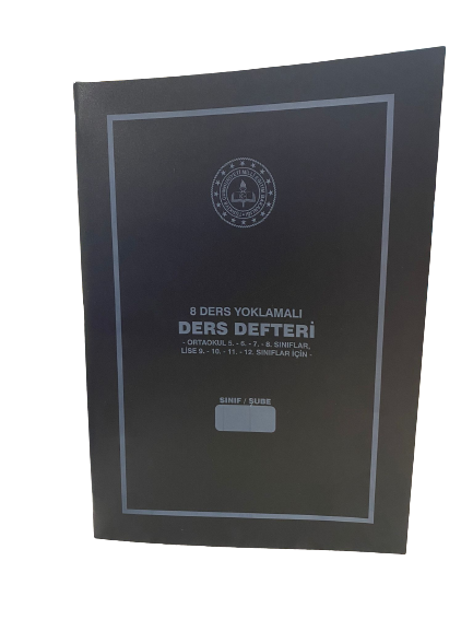 GÜLPAŞ 8 DERS YOKLAMALI DERS DEFTERİ ORTAOKUL VE LİSE İÇİN DİKİŞSİZ PP KAPAK 384