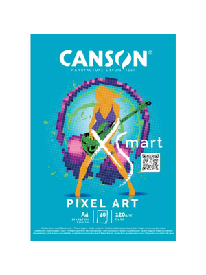 Canson Xsmart A4 120 Gr Pixel Art Çizim Defteri 40 Yp 32250p004