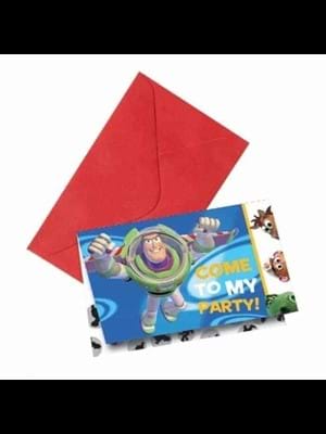 Parti Dünyası Toy Story Davetiye+zarf 6 Lı