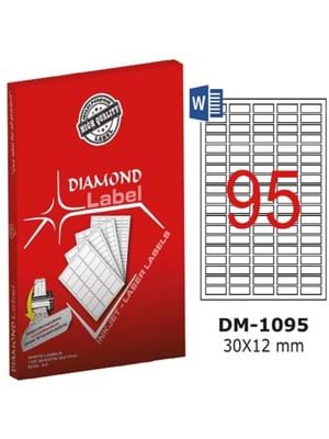 Diamond Label 30x12 Mm Laser Etiket 100"lü Dm-1095