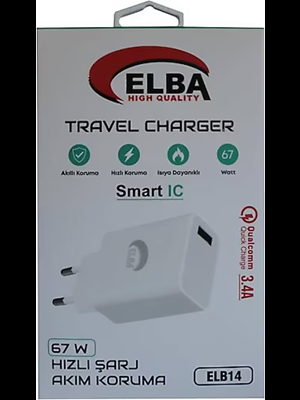 Elba Elb14 67w 3.4a Hızlı Şarj Başlığı