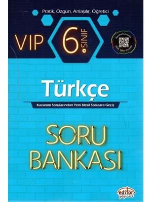 Editör Yay. - 6. Sınıf Vip Türkçe Soru Bankası 2223