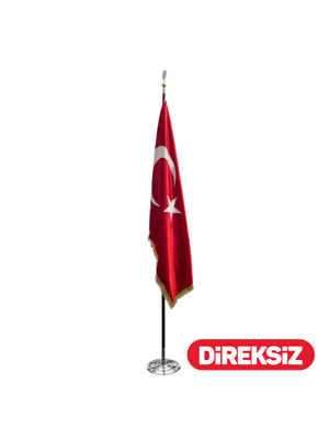 Kale 100x150 Telalı Simli Türk Bayrağı