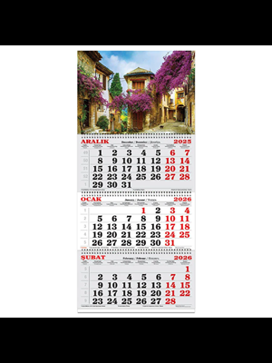 Keskin Color Spiralli 3 Aylık Jumbo Denizci(gemici) Takvimi Begonvil Sok. 600122-99 (2026)