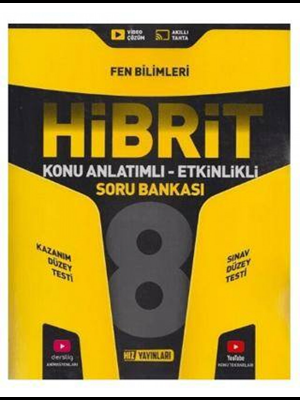 Hız Yay.-8.sınıf Fen Bilimleri Hibrit Konu Anlatımlı Etkinlikli Soru Bankası 2425