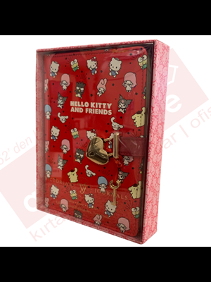 Victorias Journals 13x18 Hello Kitty Hush Hush Kilitli Çiz.defter Kutulu 160 Yp 525-1917