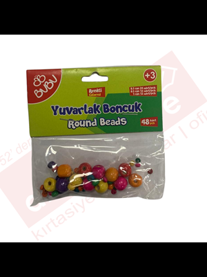 Bubu Mini Yuvarlak Boncuk Renkli Karışık Boy Bn0004