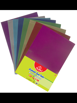 Bubu 50x70 Cm Aynalı Karton 8 Renk 10 Lu Fk0018