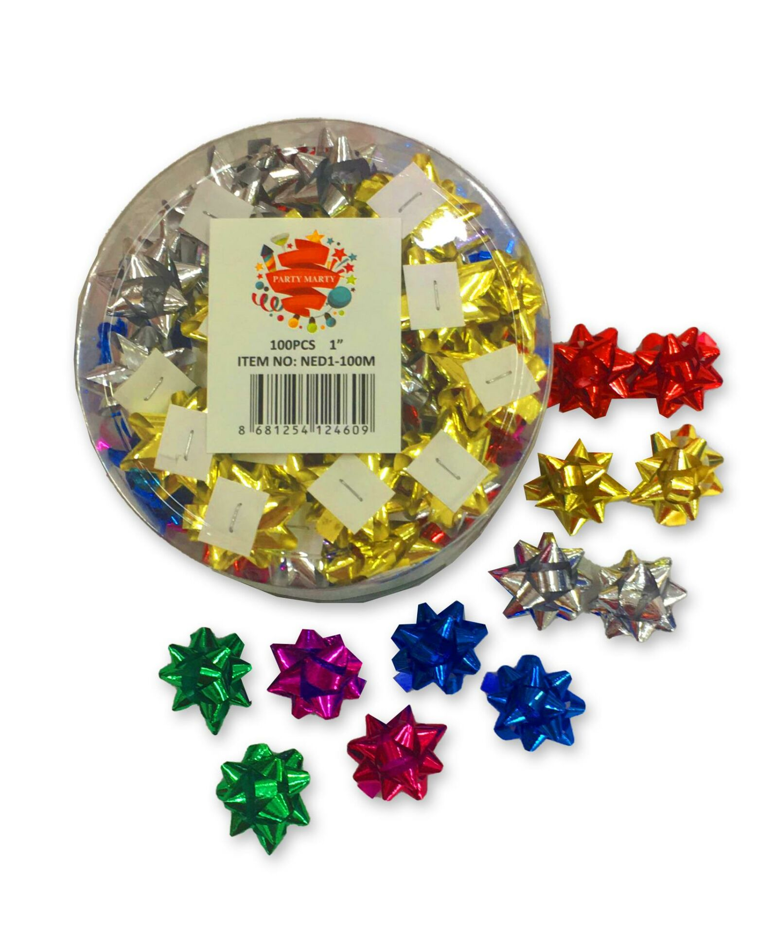 NEDİ YILDIZ SÜS MİNİ BOY 100"LÜ KARIŞIK 100MIX