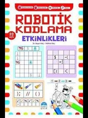 Robotik Kodlama Etkinlikleri 16 Sayfa Mavi - Martı Çocuk Yayınları