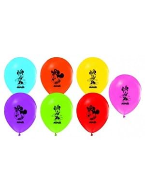 Balonevi Lisanslı Minnie Baskılı Balon 8"li 7948