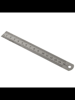Kraf 15 Cm Çelik Cetvel İnç Ölçülü 515g