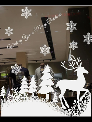 Nedi Yılbaşı 54x72 Cm Noel Cam Sticker 12606