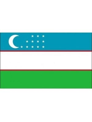 Alsancak 60x90 Raşel Yabancı Devlet Bayrağı Özbekistan