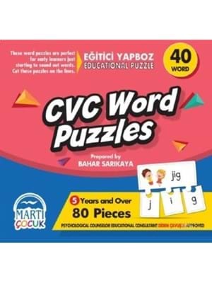 Eğitici Yapboz-cvc Word Puzzles-martı Çocuk Yayınları