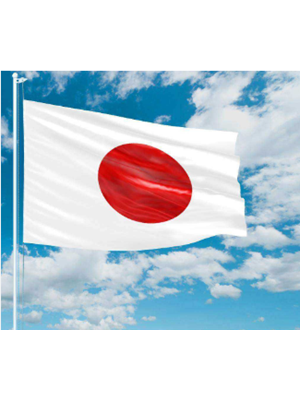 Kale 70x105 Raşel Yabancı Devlet Bayrağı Japonya