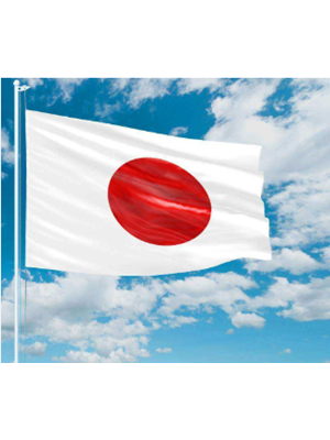 Kale 70x105 Raşel Yabancı Devlet Bayrağı Japonya