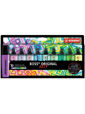 Stabilo Boss Art Fosforlu Kalem Soğuk Renkler 10"lu 70\10-2-20