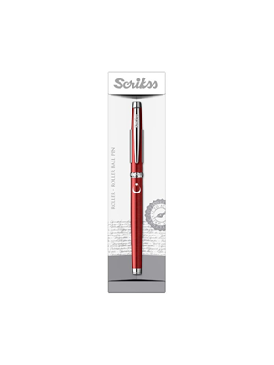Scrikss 800 Roller Kalem Ay-yıldız Baskılı Kırmızı