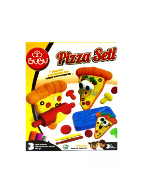 Bubu 7 Parça Oyun Hamuru Pizza Seti Bubu-oh0020