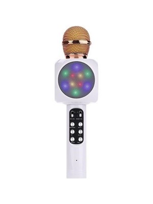 Ktv Ws-1816 Bluetooth Led Işıklı ve Usb-sd-aux Girişli Karaoke Mikrofon