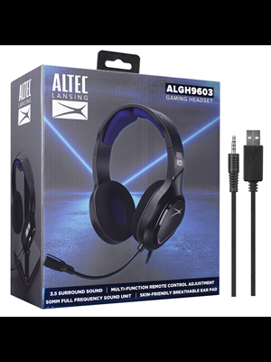 Altec Lansing Algh9603 Usb + 3.5 Jack Girişli Oyuncu Kulaklık Siyah