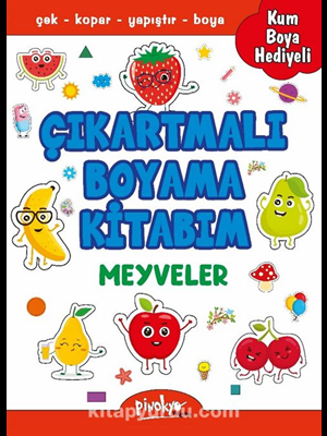 Çıkartmalı Boyama Kitabım - Meyveler - Pinokyo Yayınları
