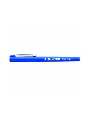 Artline 200n Fıne Keçe Uçlu Yazı Kalemi 0.4 Mm Mavi Lv-a-ek-200n