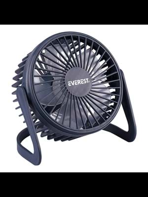 Everest Efn-505 145mmx141mmx105mm Masaüstü Usb Fan Blue Vantilatör