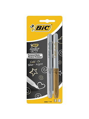 Bic Permanent Marker Kalem Sılver-gold 2 Li 92611