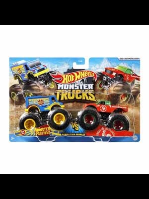 Hot Wheels Monster Trucks Güçlü 1:64 Arabalar 2"li Mtl-fyj64