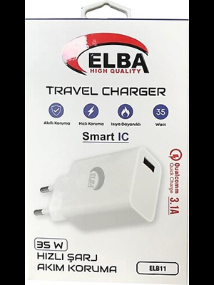 Elba Elb11 35w Usb Girişli Hızlı Şarj Başlığı