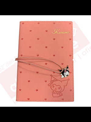 Victorias Journals 13x18 Kuromi Geçmeli Vegan Kap.lastikli Günlük 192 Sayfa 525-2123