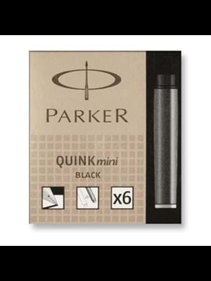 Parker Quink Kısa Kartuş 6 Lı Siyah S0767220
